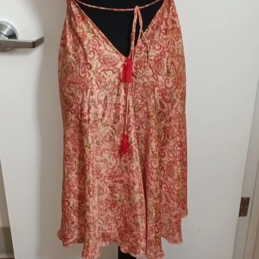 Paisley Silk Halter Dress - Picture 2 of 10